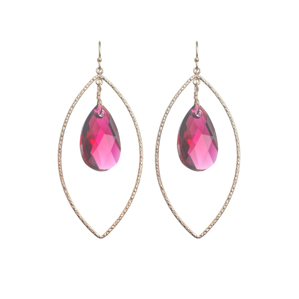 💎Marquise hoop Swarovski Crystal Earrings💎